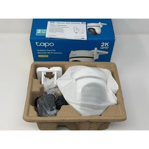 TP-Link Tapo 2K QHD Outdoor Pan/Tilt Wi-Fi Security Camera, 360° View Open Box